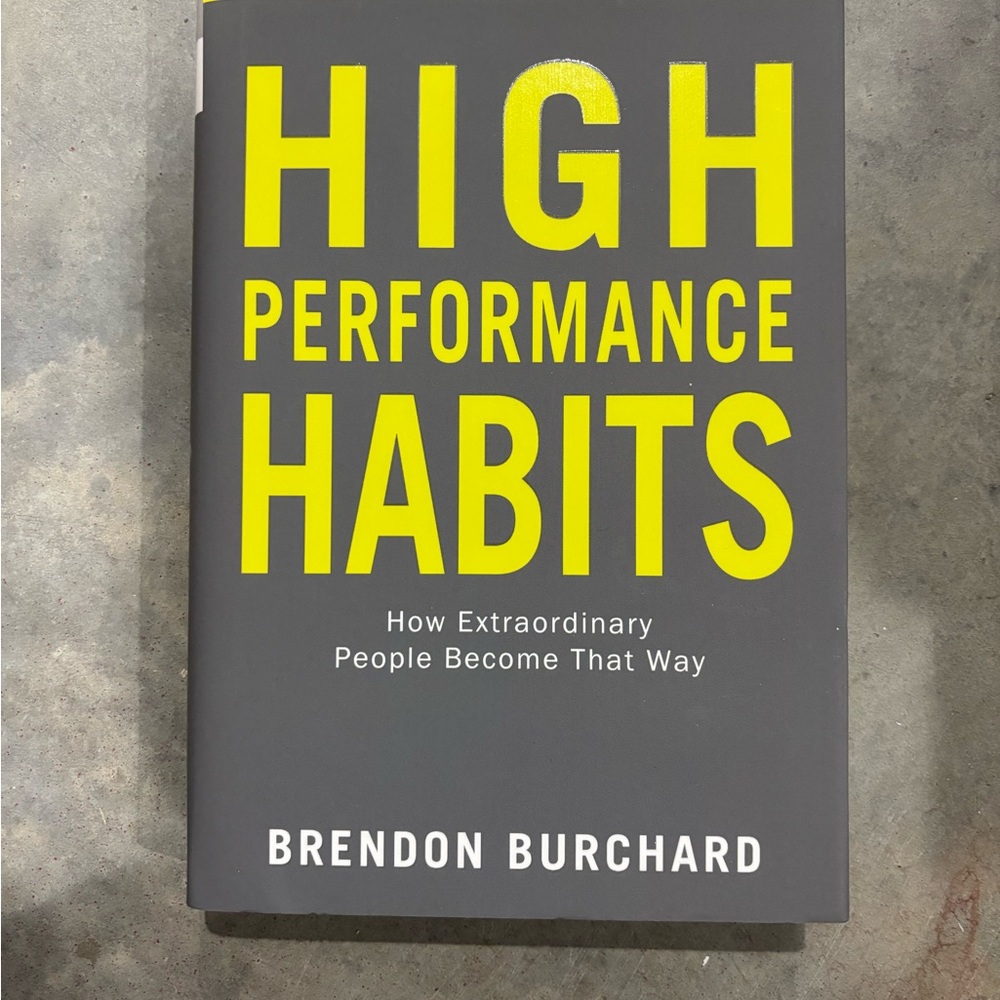 High Performance Habits Book